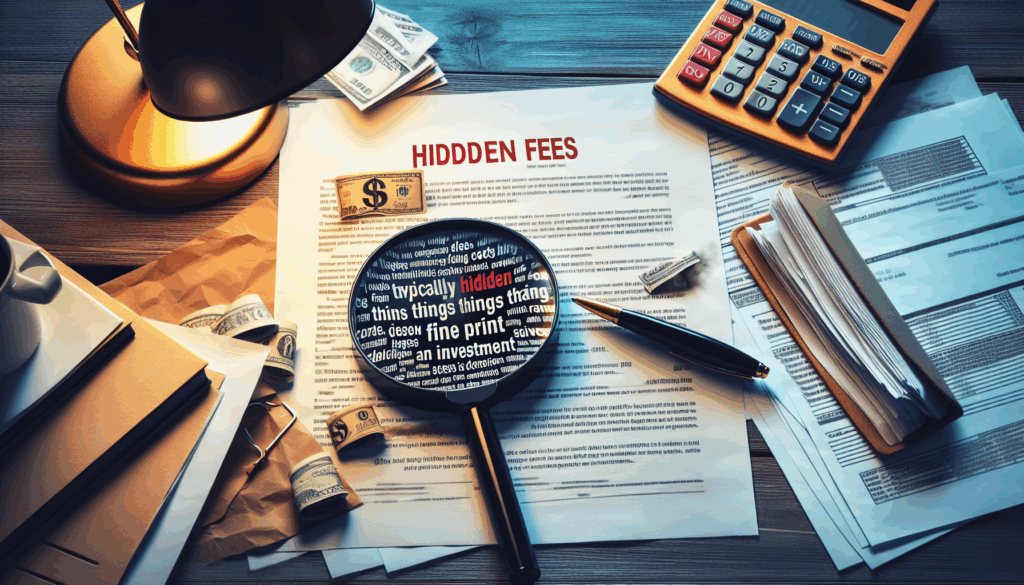 الرسوم والتكاليف الخفية في الاستثمار