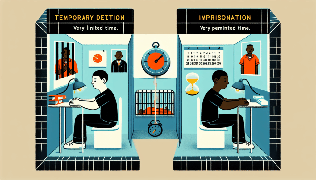 الفرق بين الحبس المؤقت والسجن