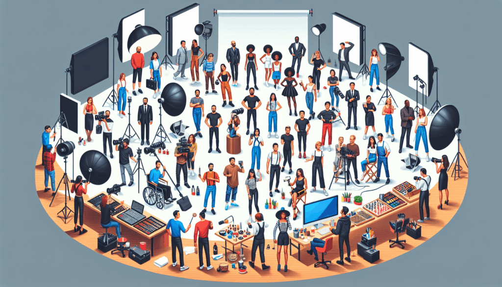 كيف أُدير جلسة تصوير تضم فريقاً كبيراً من الأشخاص