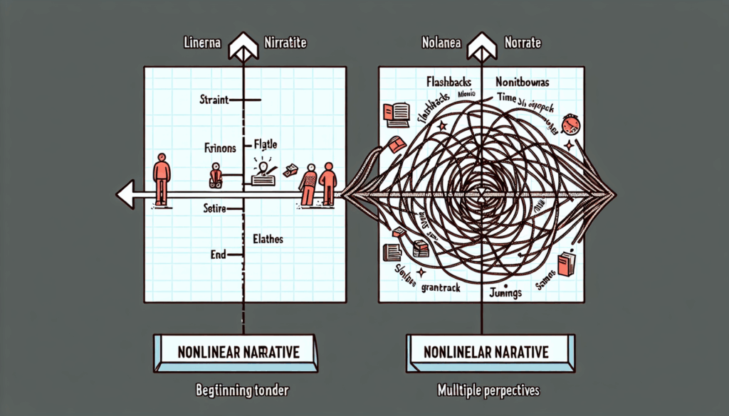 الفرق بين السرد الزمني والسرد غير الخطي