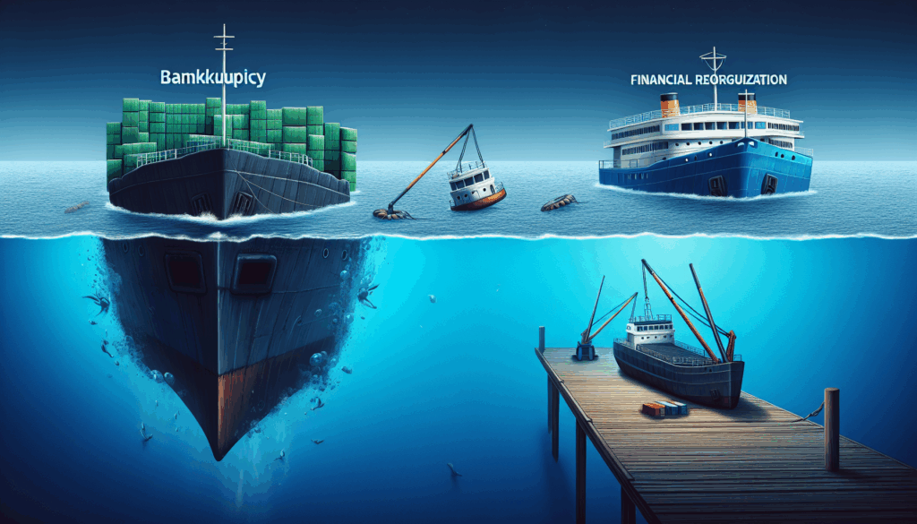 الفرق بين الإفلاس وإعادة التنظيم المالي