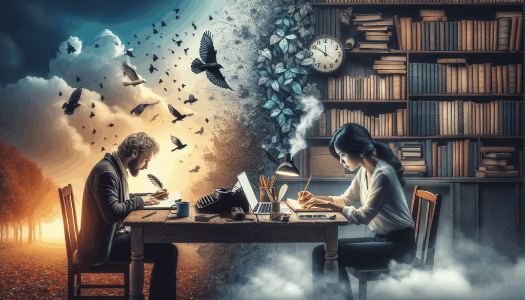 الفرق بين الإلهام والانضباط في حياة الكاتب