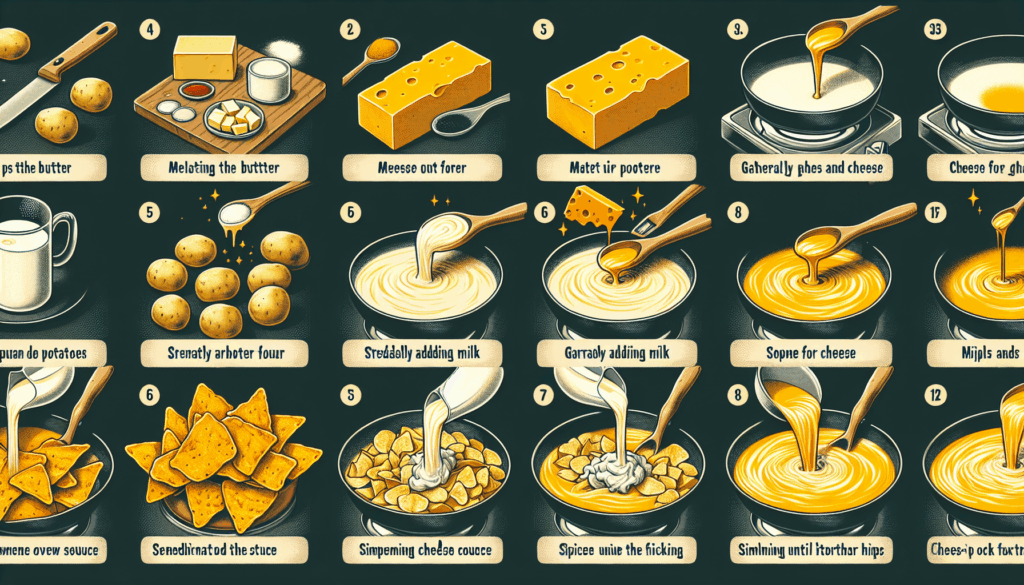 طريقة عمل صوص الجبن للبطاطس والناتشوز
