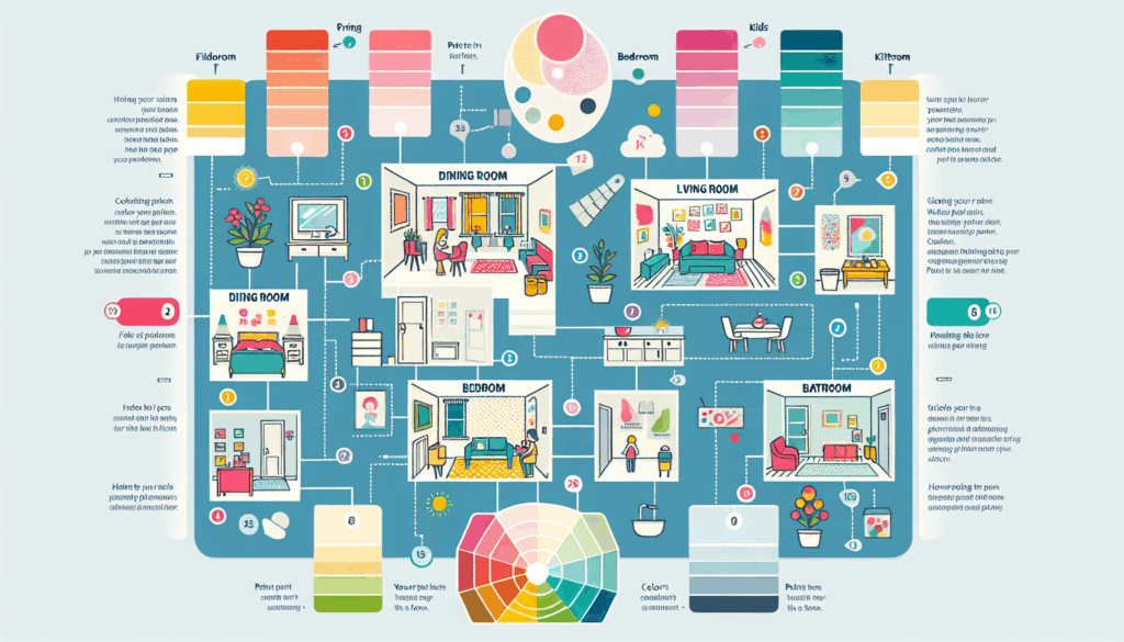 كيفية اختيار الألوان المناسبة لغرف المنزل