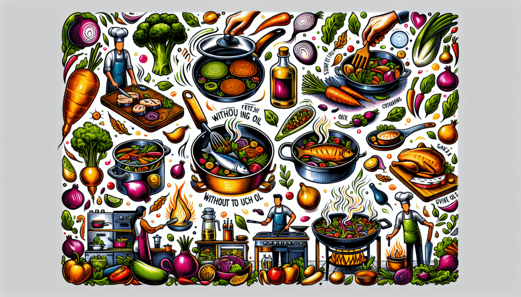 أفضل طرق طهي صحية دون استخدام الكثير من الزيت