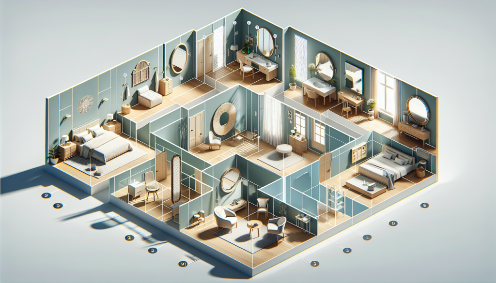 أفضل أماكن وضع المرايا في الغرف