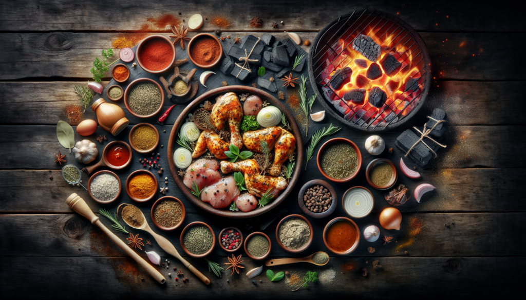 سر تتبيلة الدجاج المشوي على الفحم