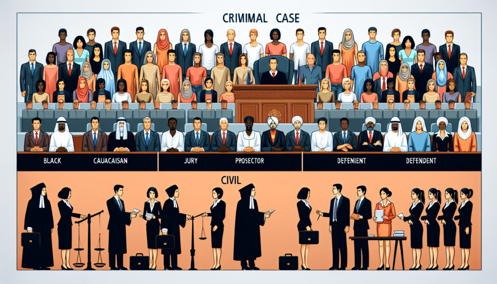 الفرق بين القضايا الجنائية والقضايا المدنية